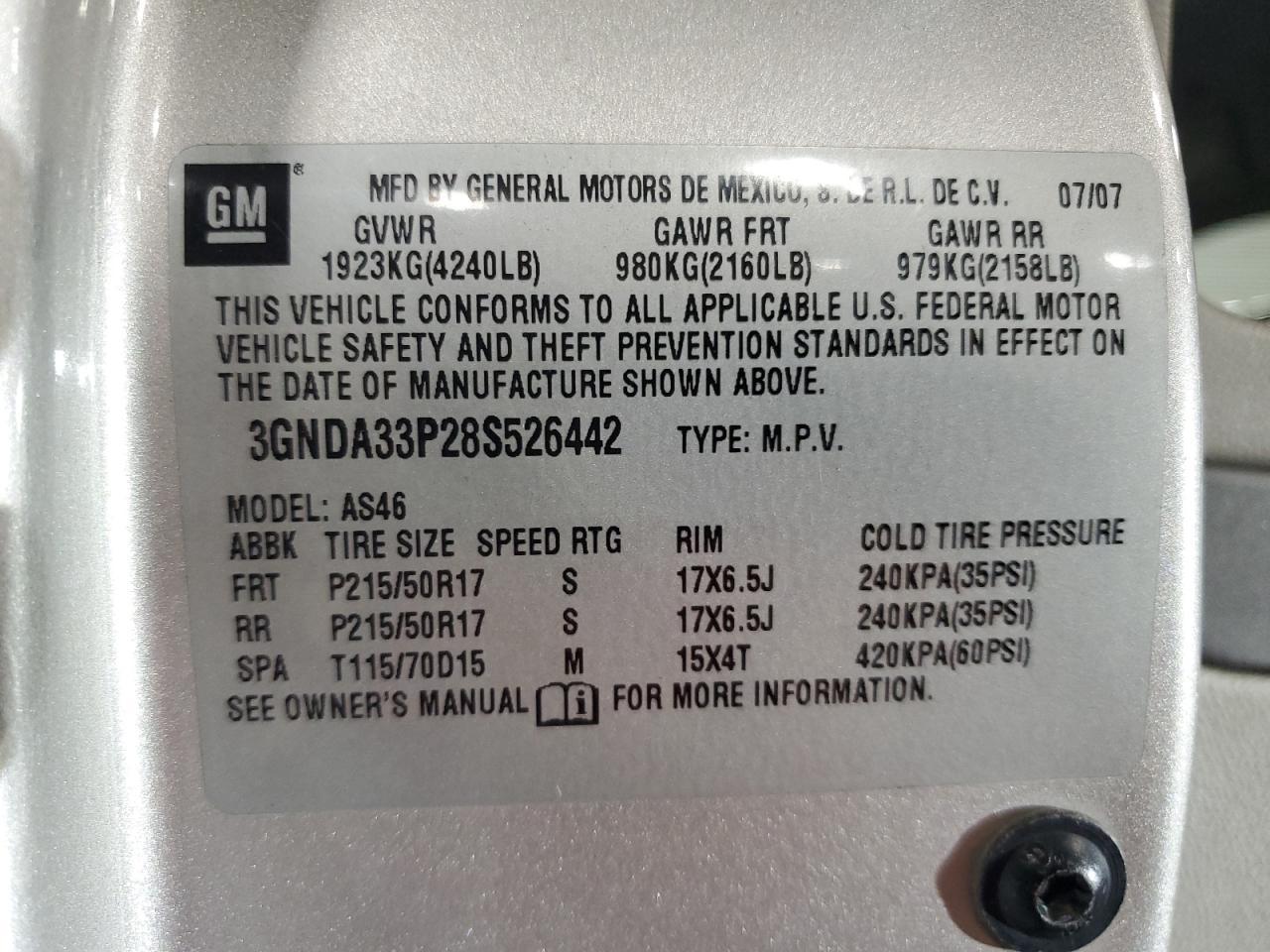 2008 CHEVROLET HHR