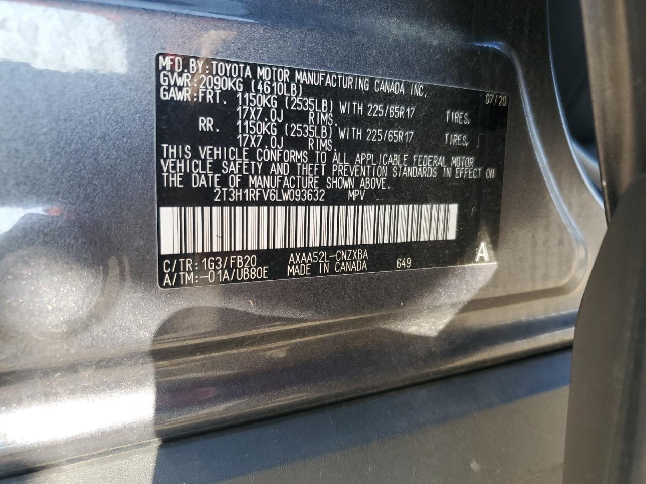 2020 TOYOTA RAV4