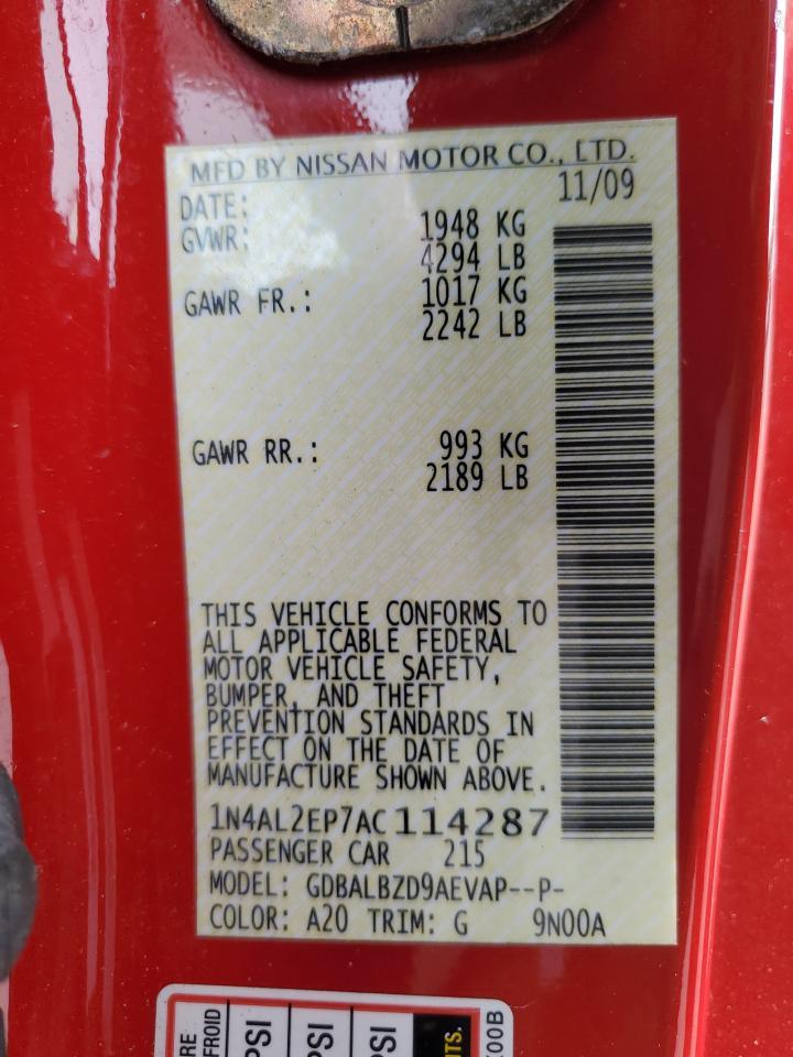 2010 NISSAN ALTIMA
