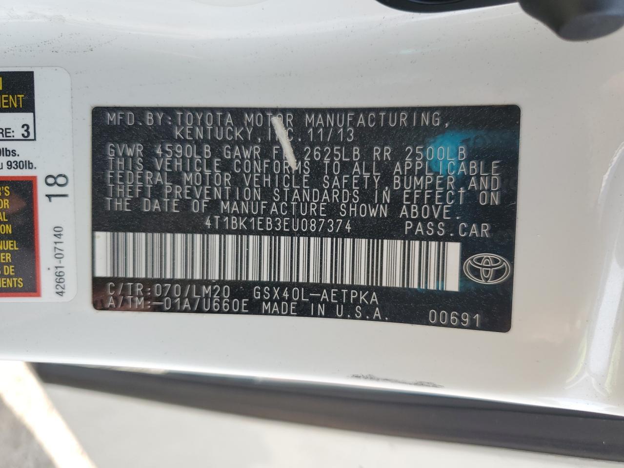 2014 TOYOTA Avalon