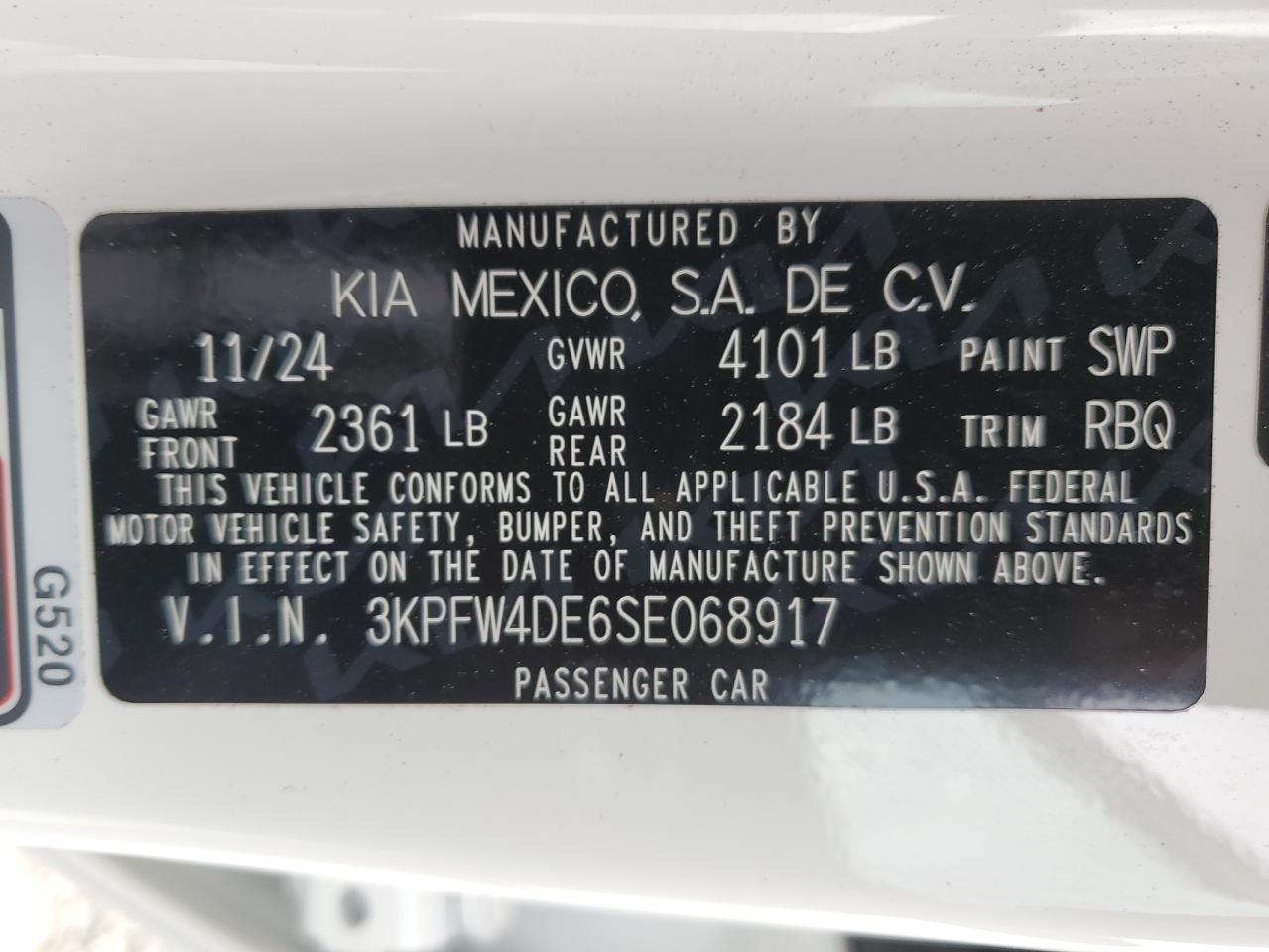 2025 KIA K4