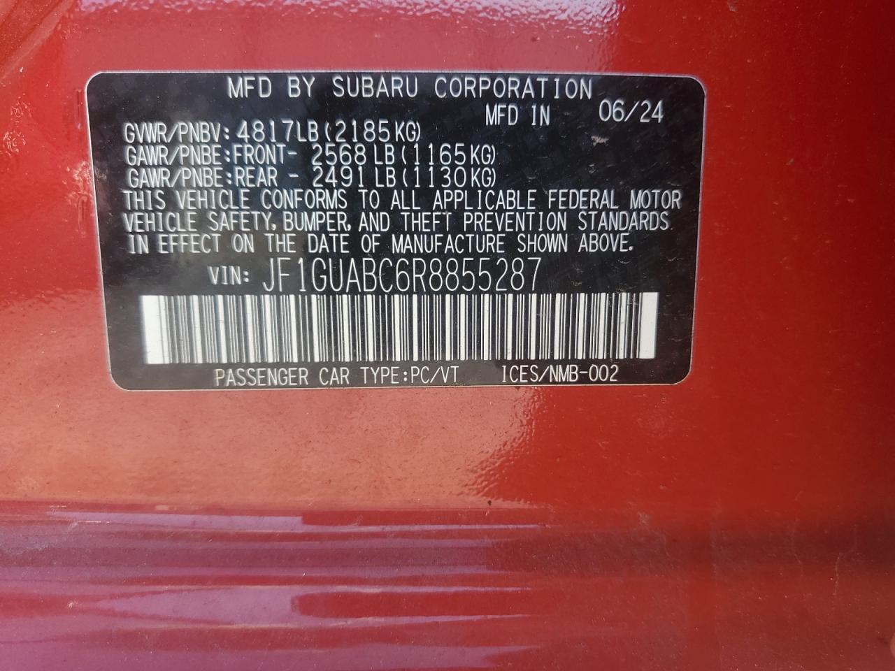 2024 SUBARU IMPREZA