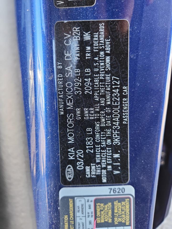2020 KIA FORTE