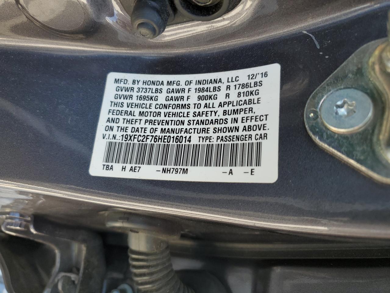 2017 HONDA CIVIC