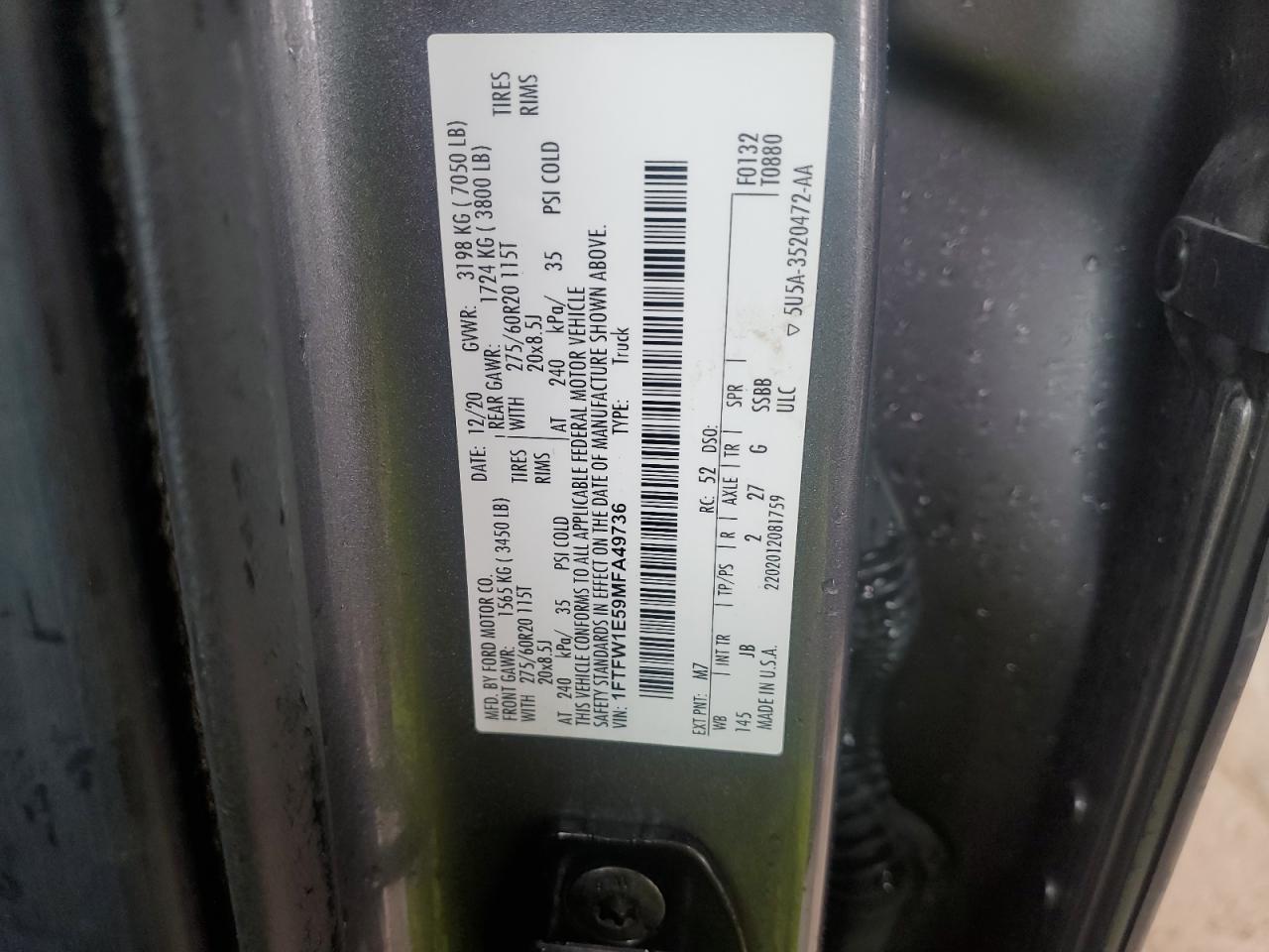 2021 FORD F-150