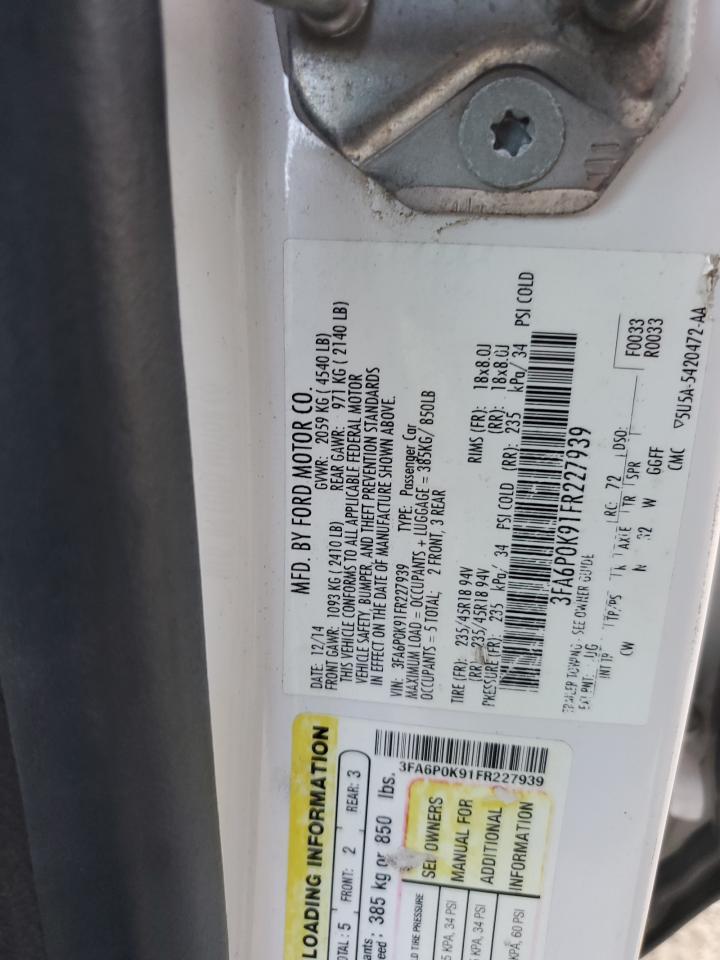2015 FORD FUSION