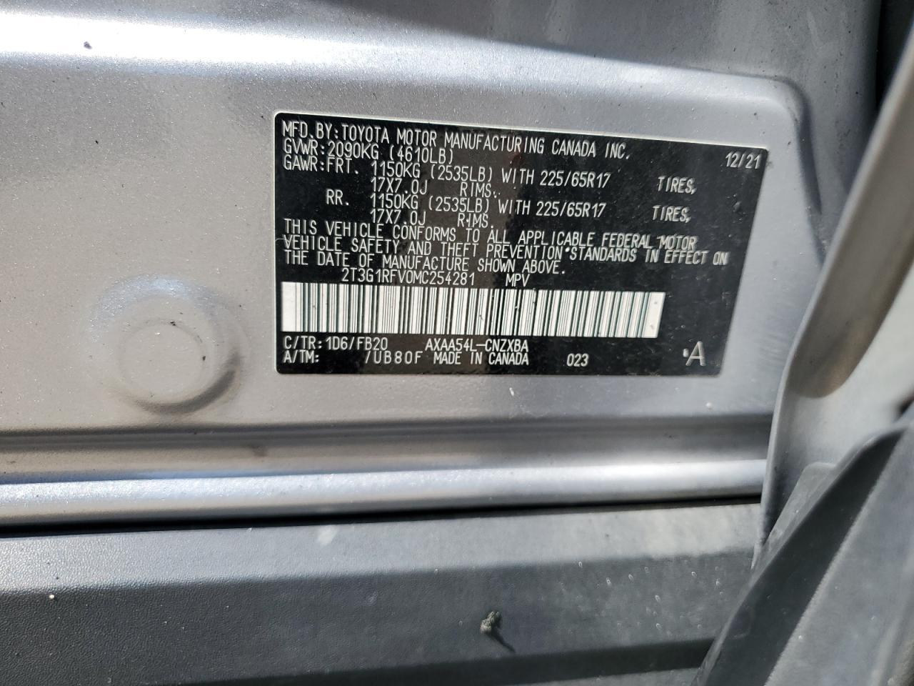 2021 TOYOTA RAV4