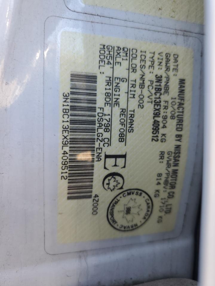 2009 NISSAN VERSA