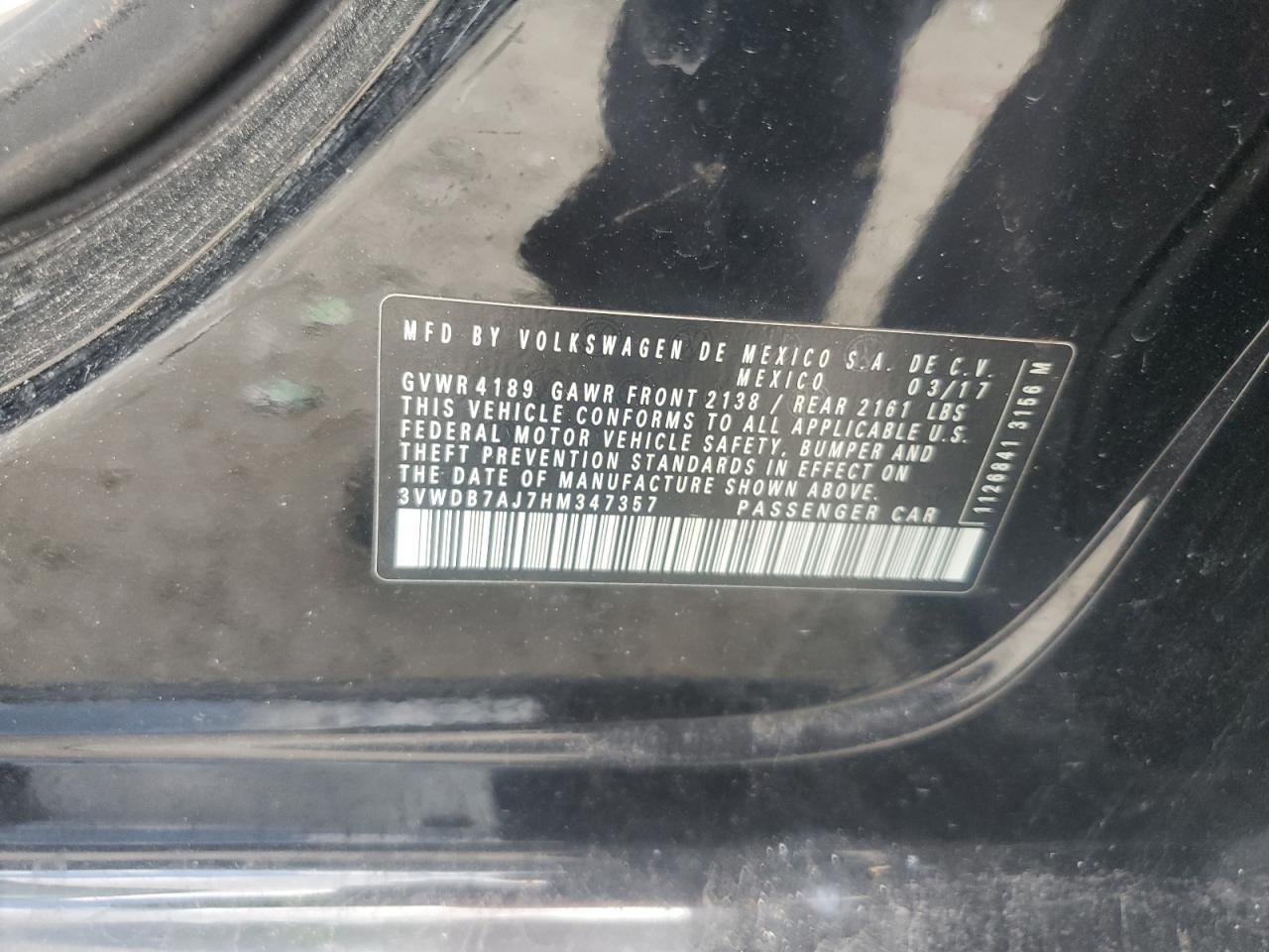 2017 VOLKSWAGEN JETTA