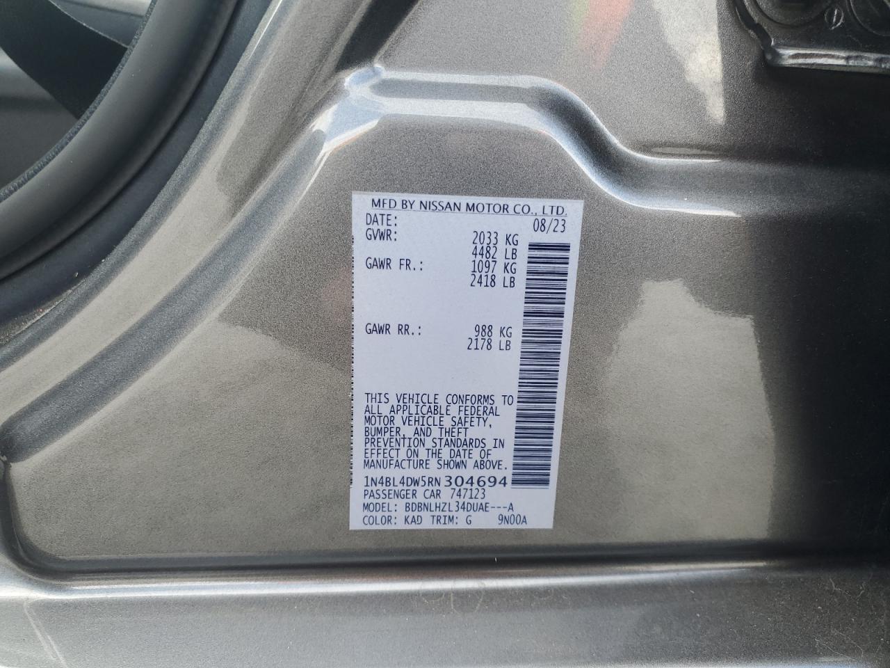 2024 NISSAN ALTIMA