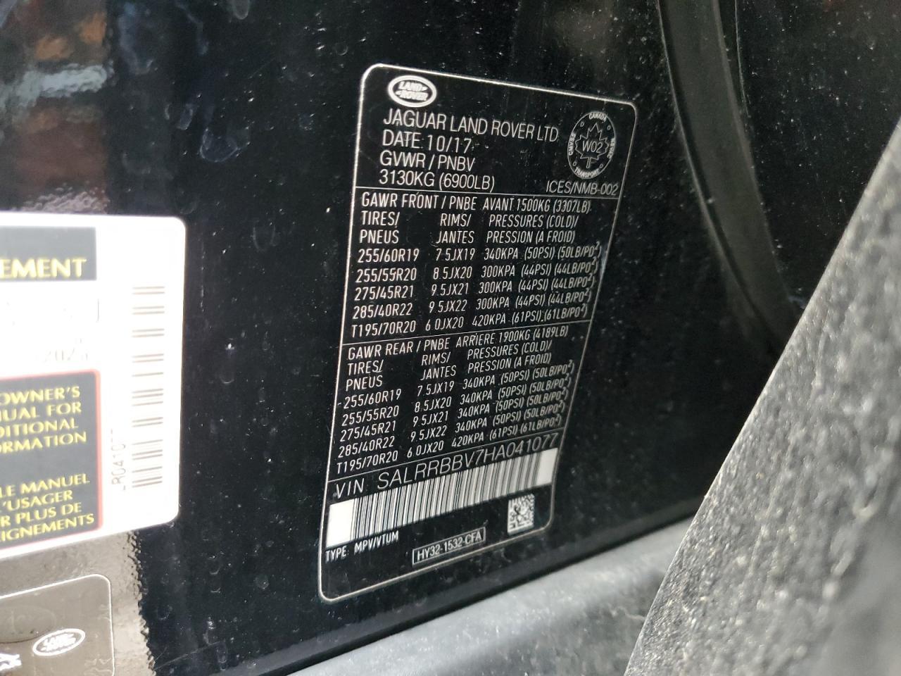 2017 LAND ROVER Discovery