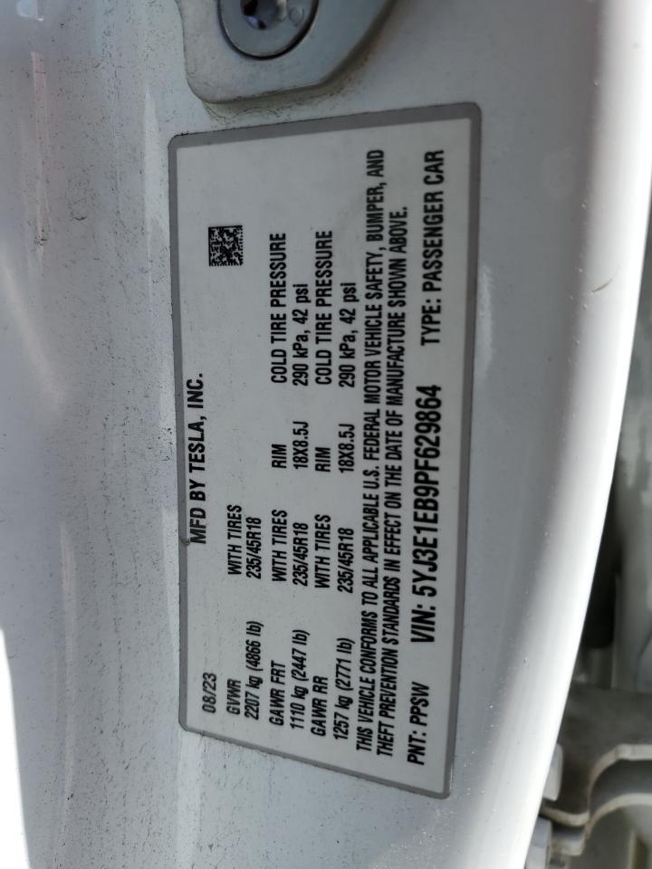 2023 TESLA MODEL 3