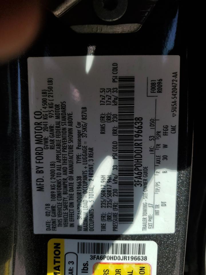 2018 FORD FUSION