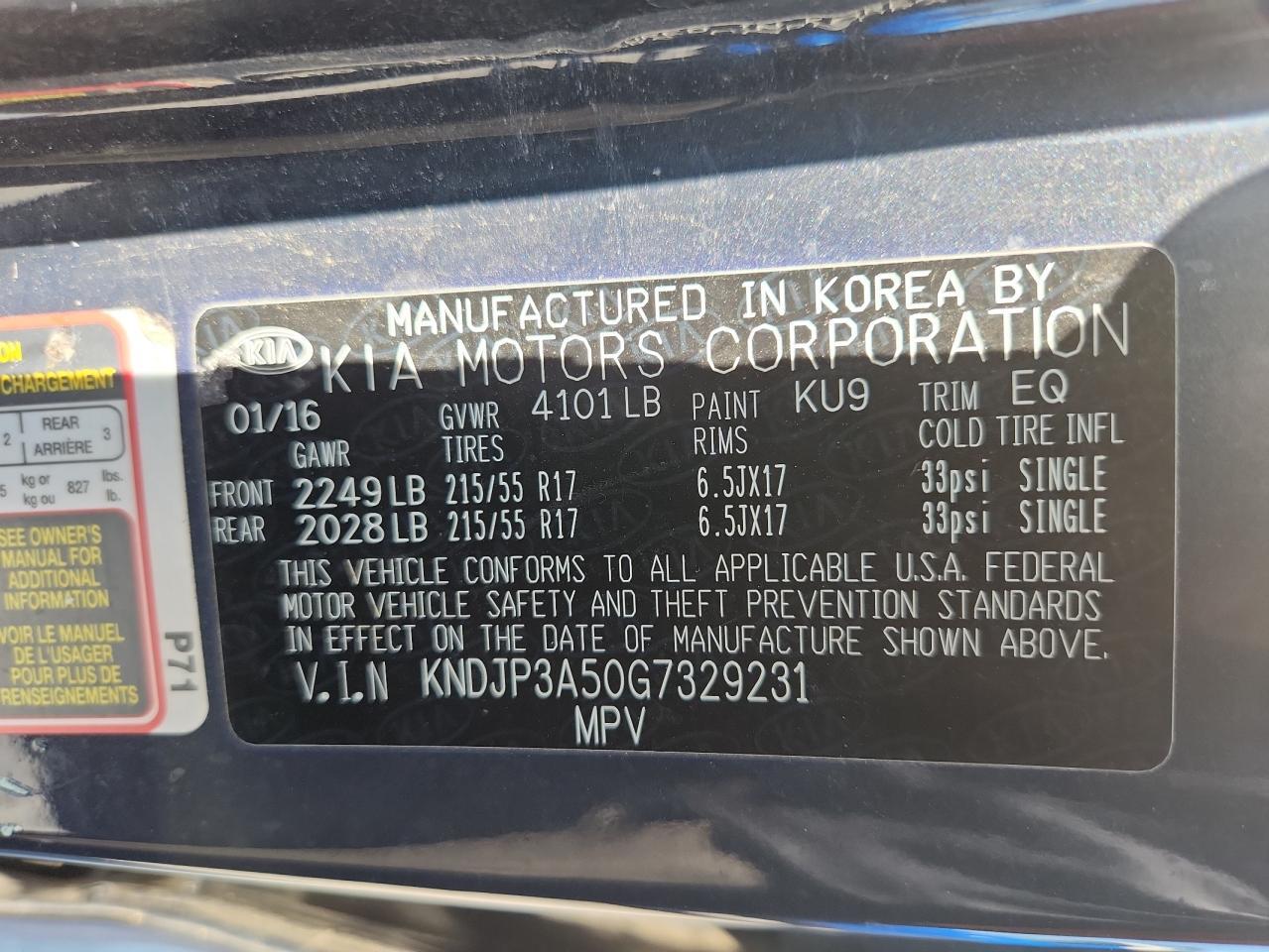 2016 KIA SOUL