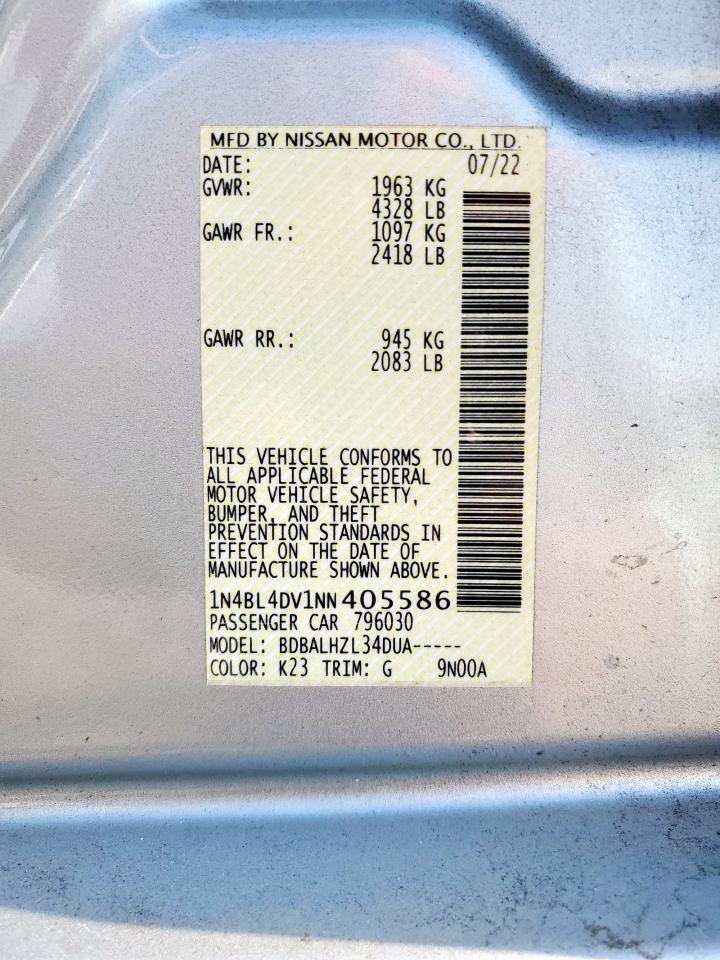 2022 NISSAN ALTIMA