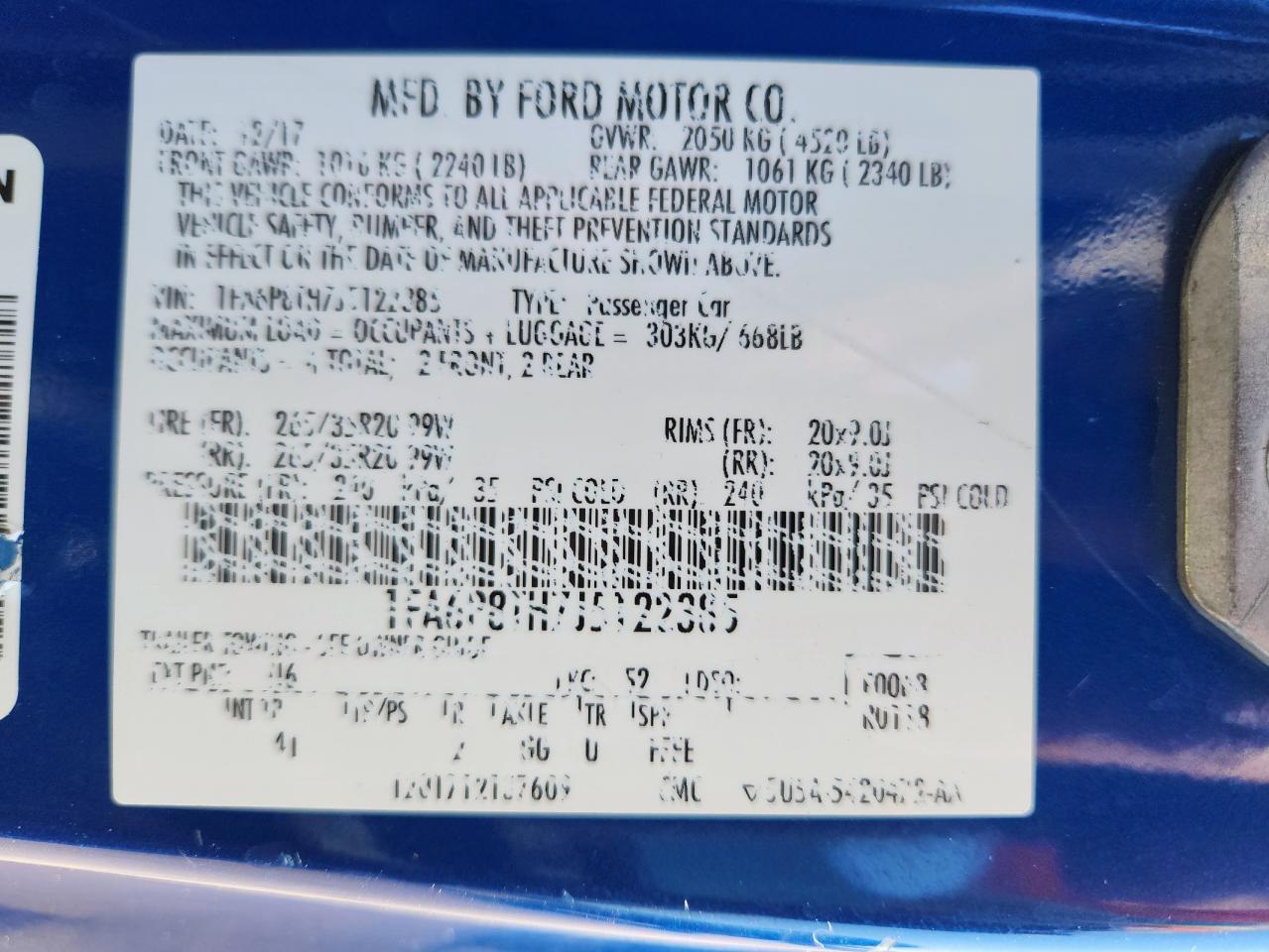 2018 FORD MUSTANG