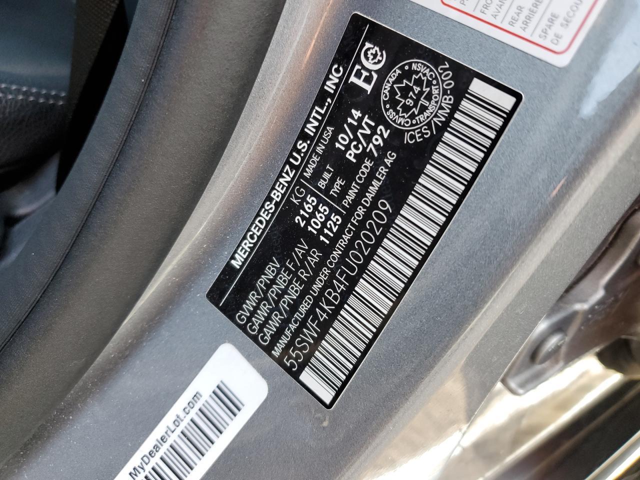 2015 MERCEDES-BENZ C-CLASS