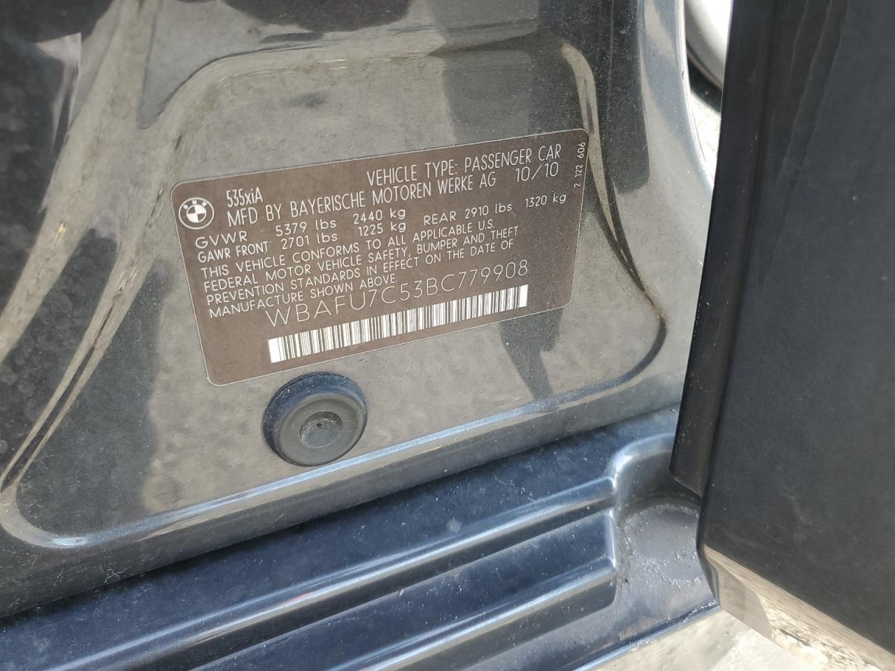 2011 BMW 5 series