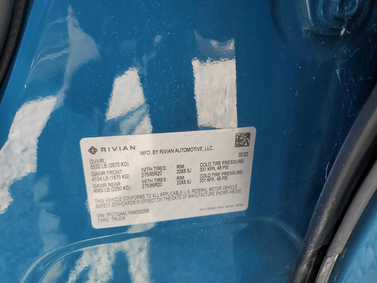 2022 RIVIAN R1t
