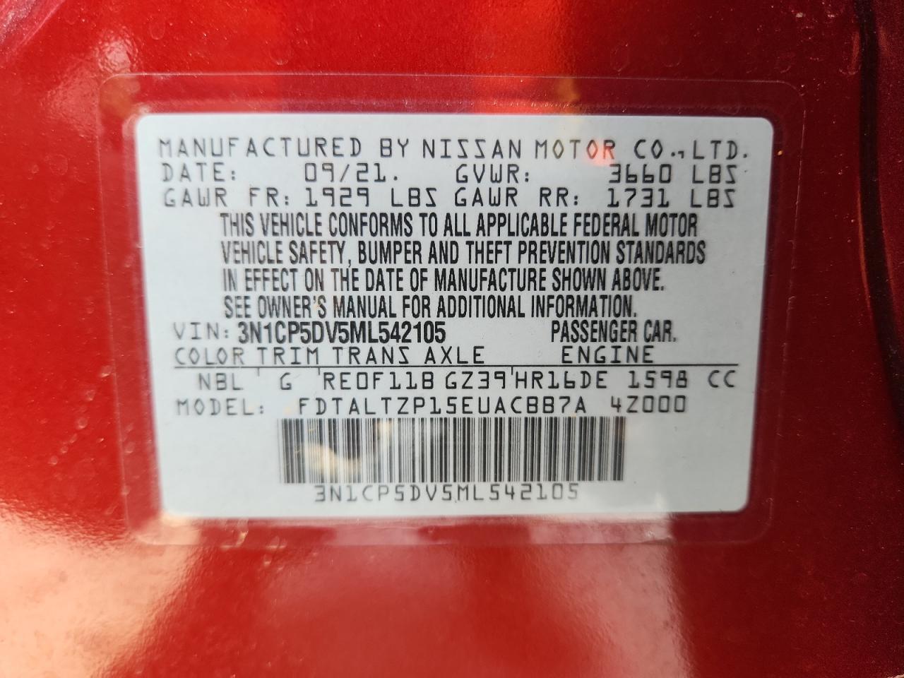 2021 NISSAN KICKS