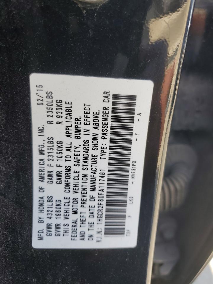 2015 HONDA ACCORD