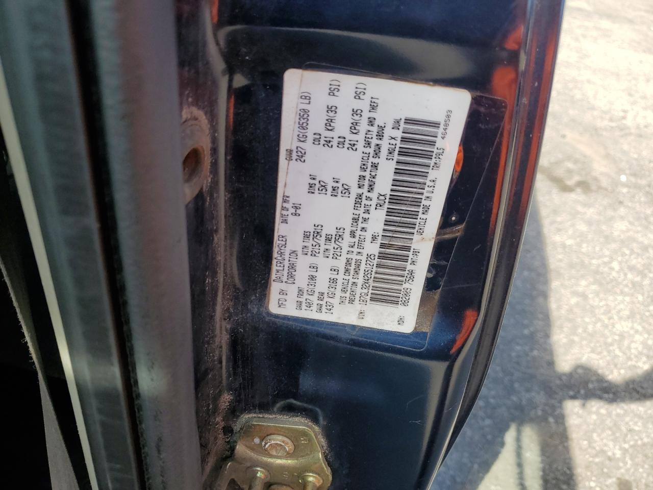 2002 DODGE Dakota