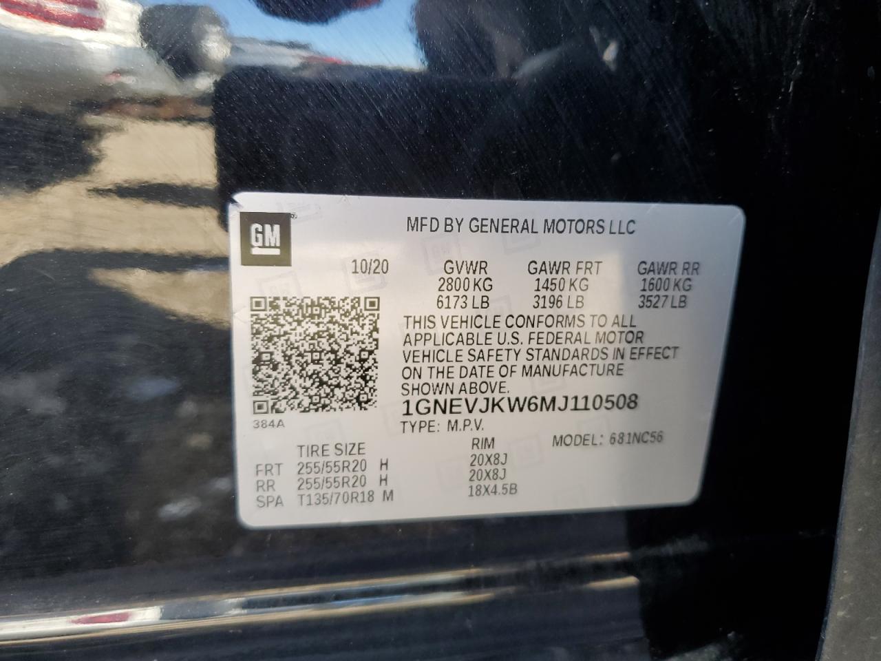 2021 CHEVROLET TRAVERSE