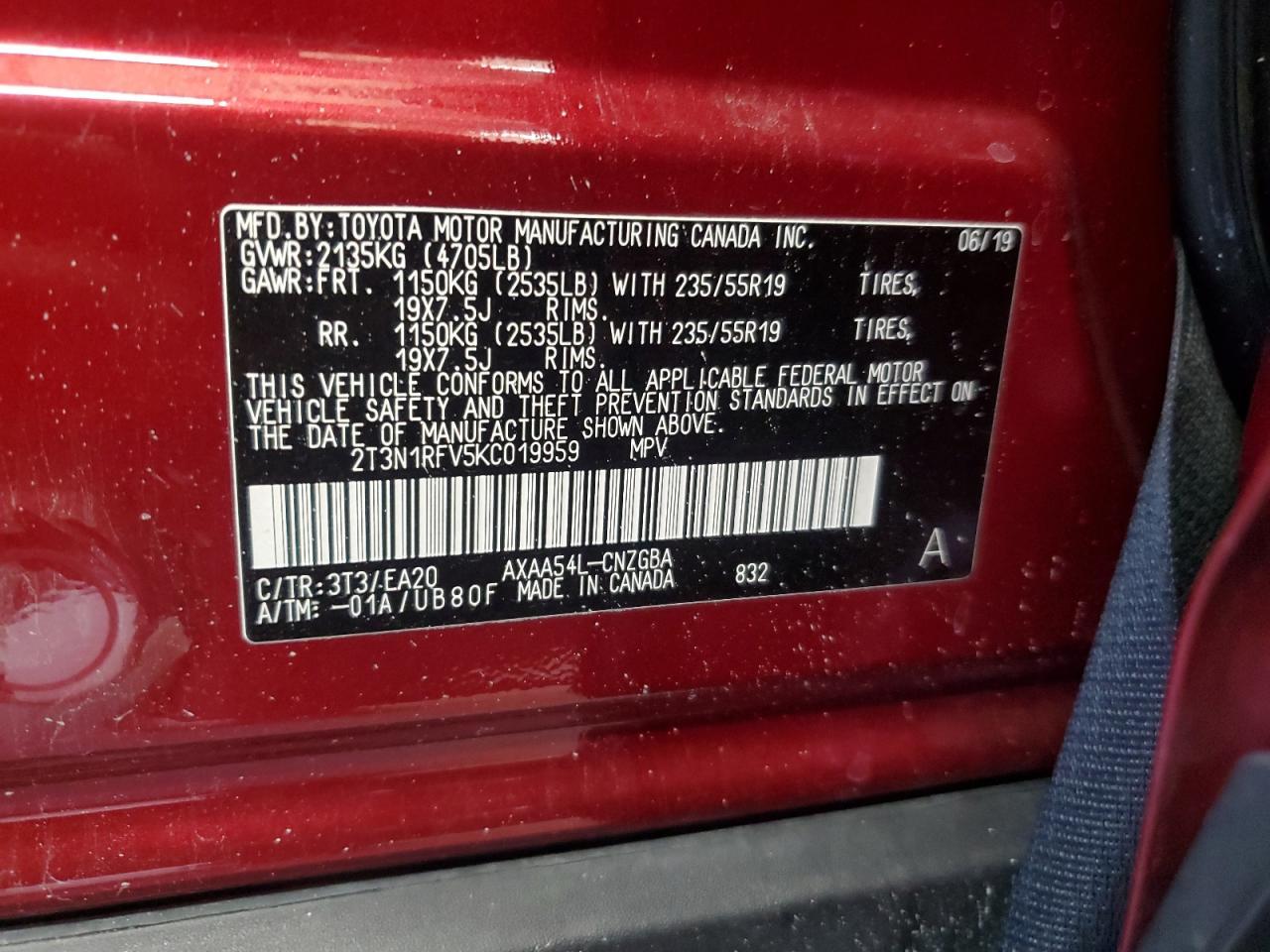 2019 TOYOTA RAV4