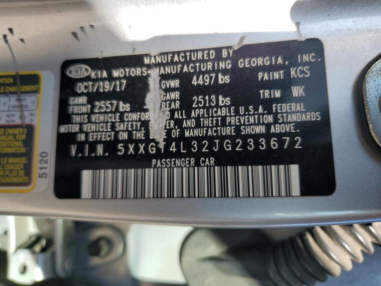 2018 KIA OPTIMA