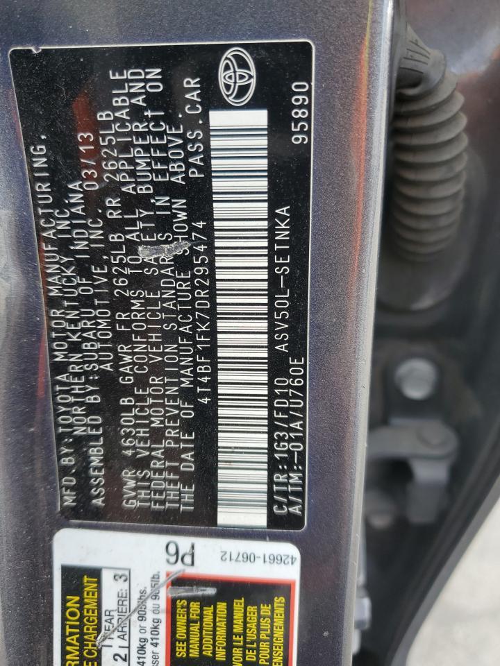 2013 TOYOTA CAMRY