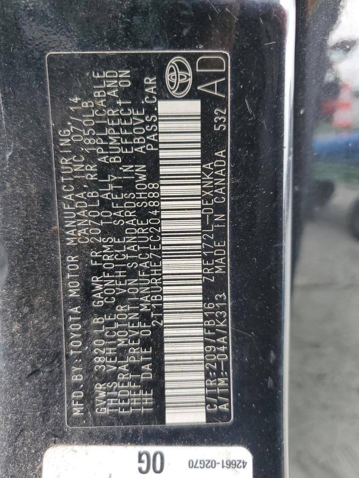2014 TOYOTA COROLLA