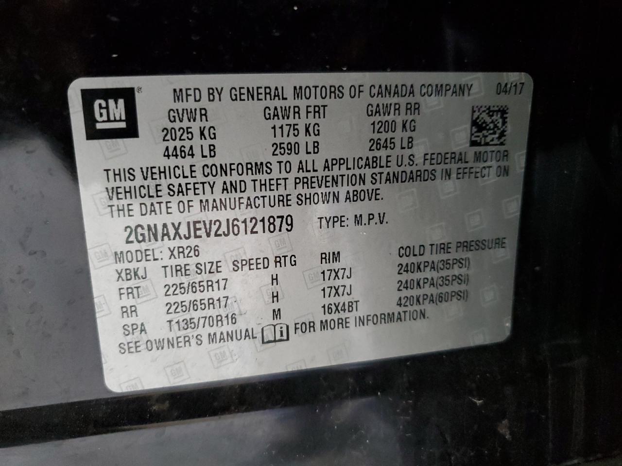 2018 CHEVROLET EQUINOX