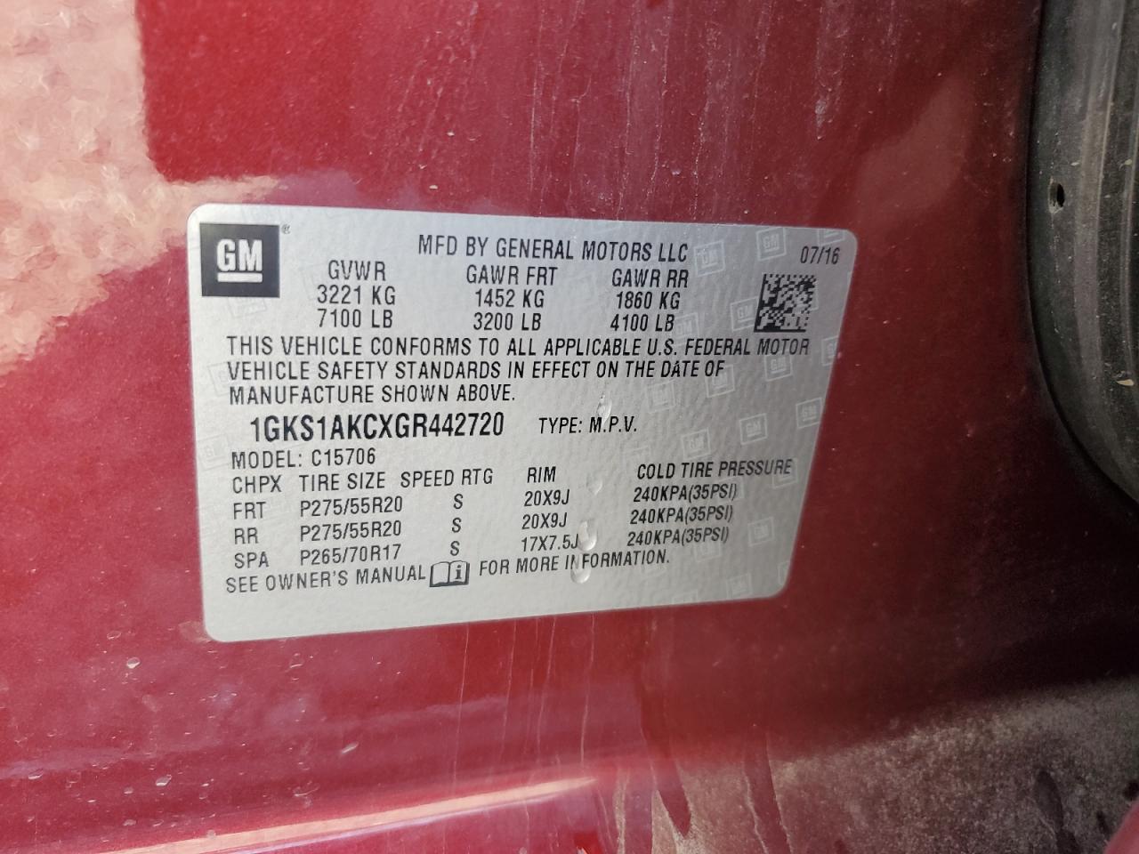 2016 GMC Yukon