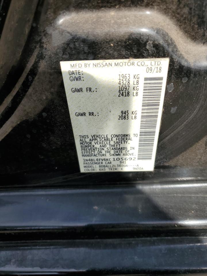 2019 NISSAN ALTIMA