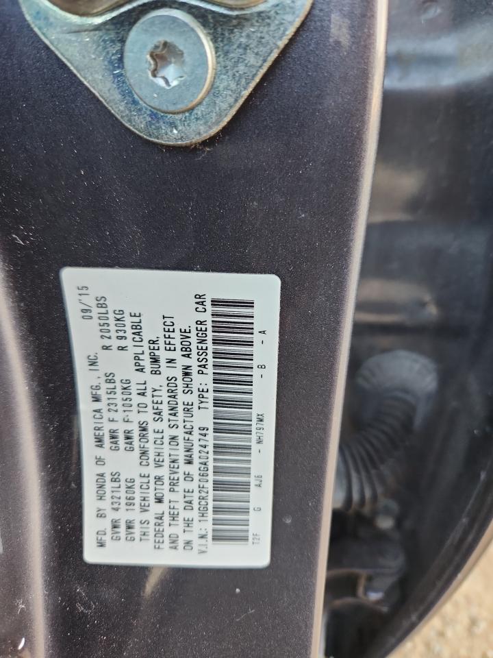 2016 HONDA ACCORD