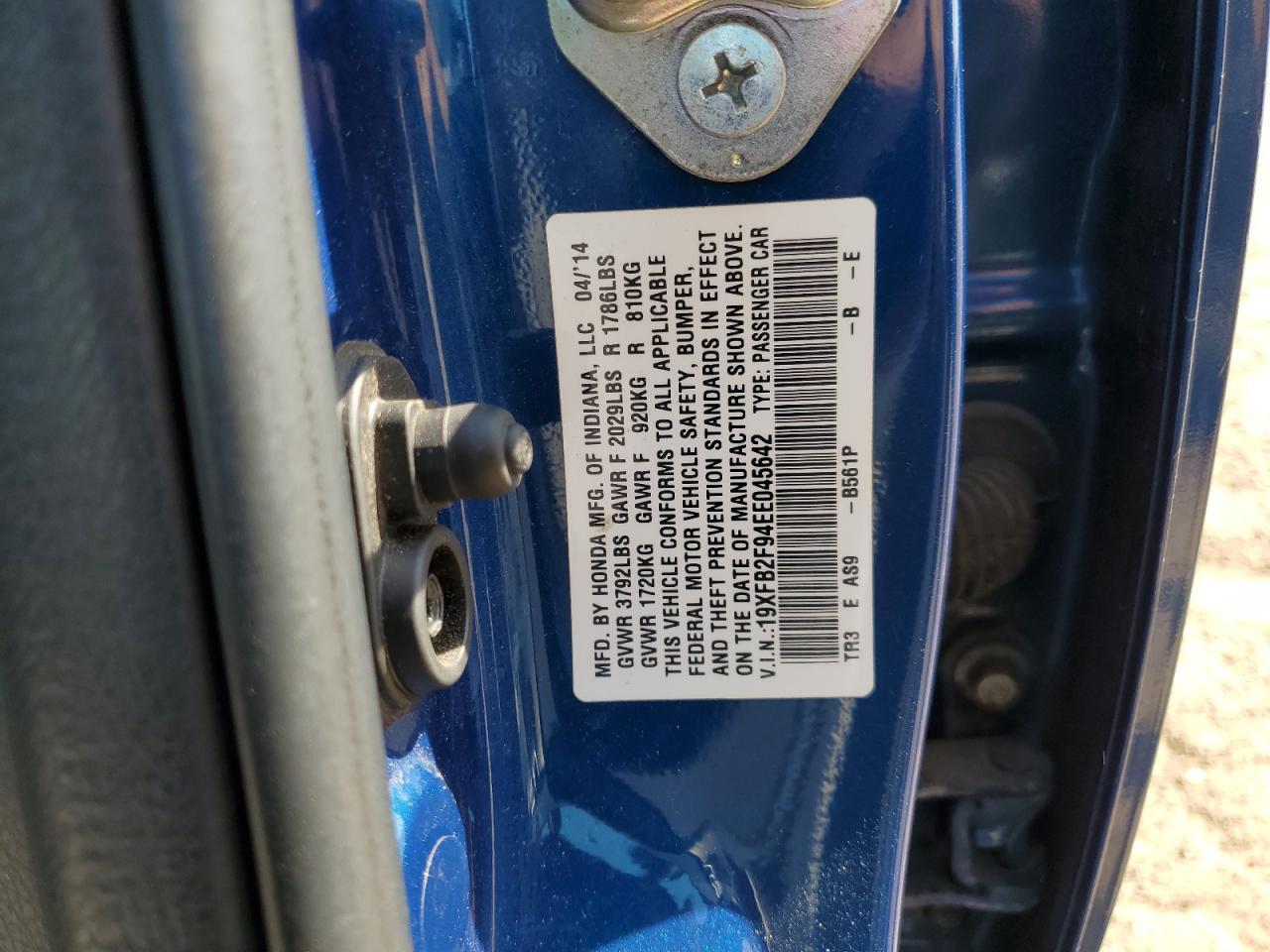 2014 HONDA CIVIC
