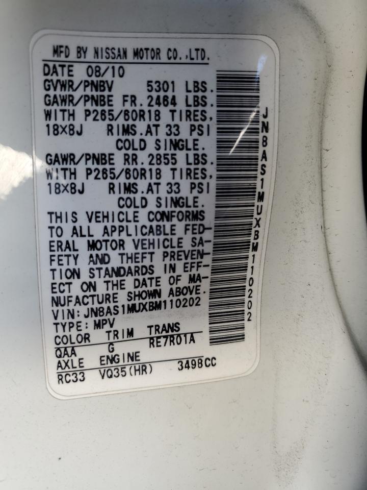 2011 INFINITI FX35