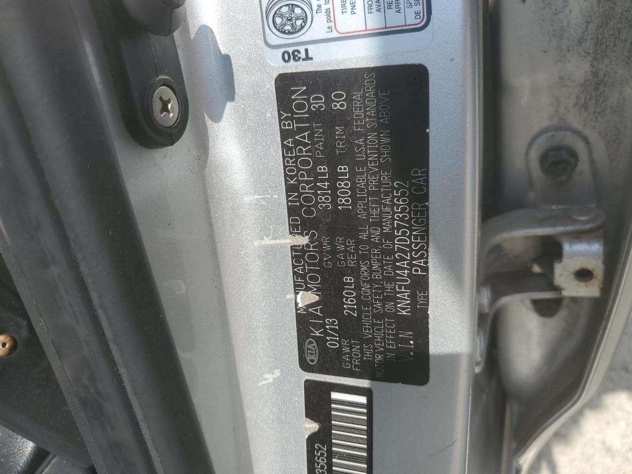 2013 KIA FORTE