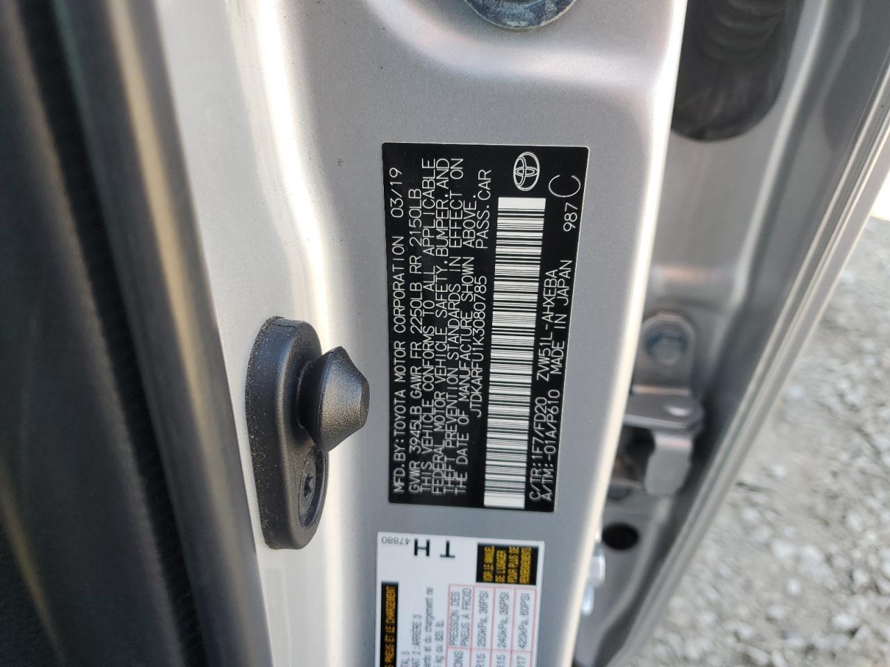 2019 TOYOTA PRIUS