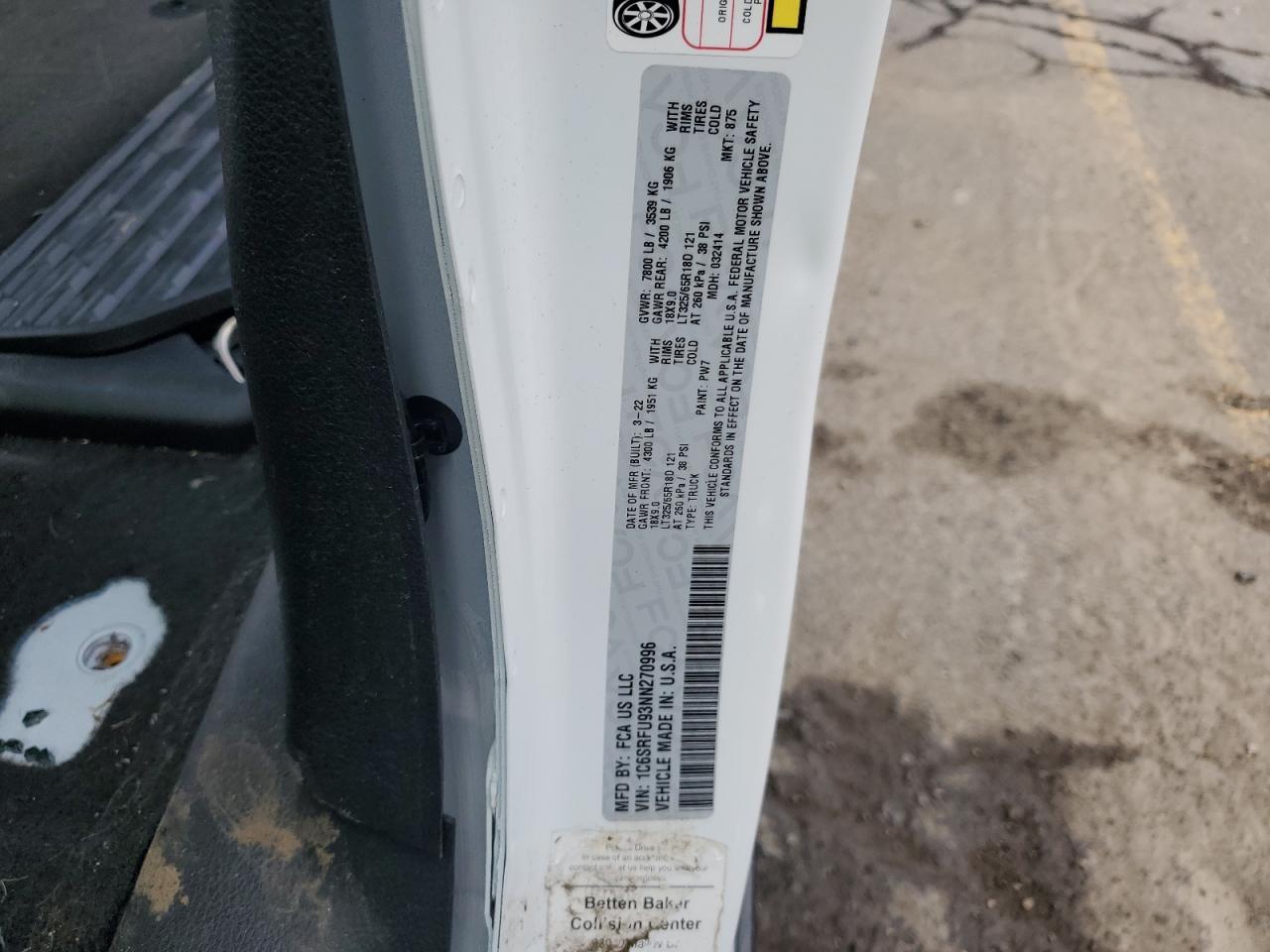 2022 RAM 1500