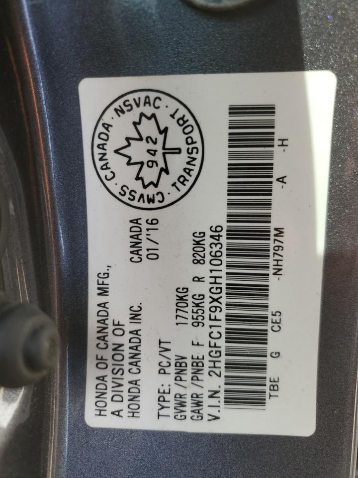 2016 HONDA CIVIC