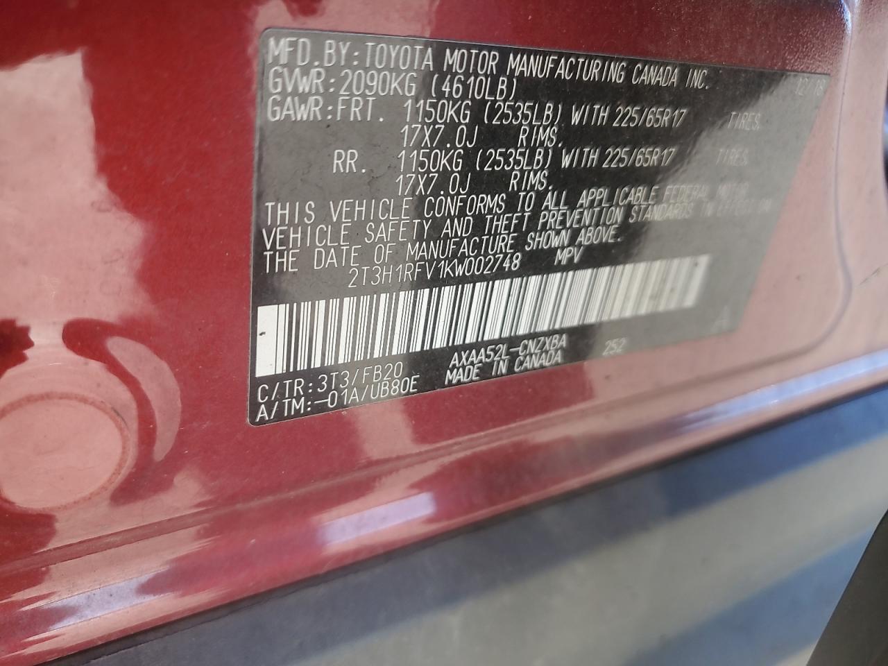 2019 TOYOTA RAV4