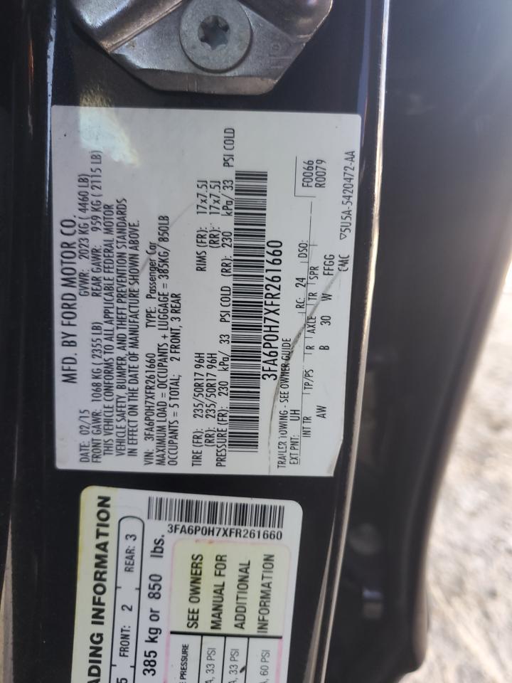 2015 FORD FUSION
