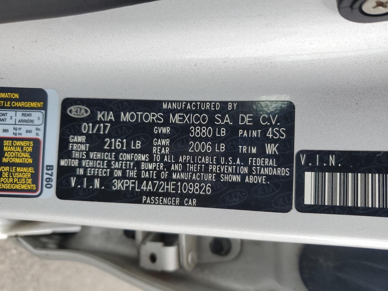 2017 KIA FORTE