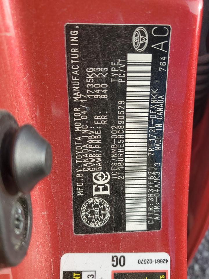 2017 TOYOTA COROLLA
