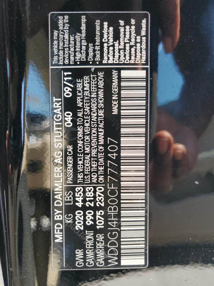 2012 MERCEDES-BENZ C-CLASS