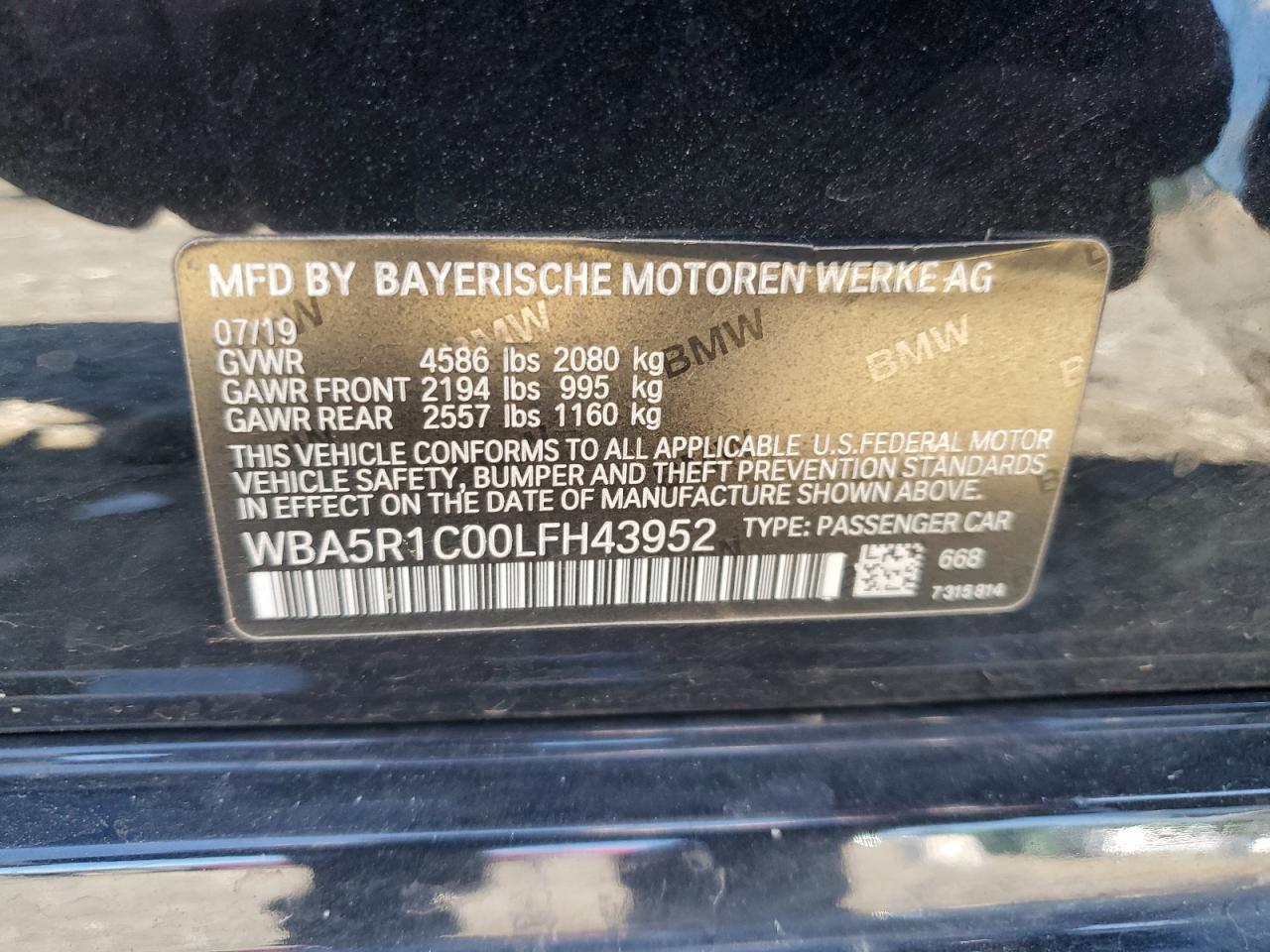 2020 BMW 3 SERIES