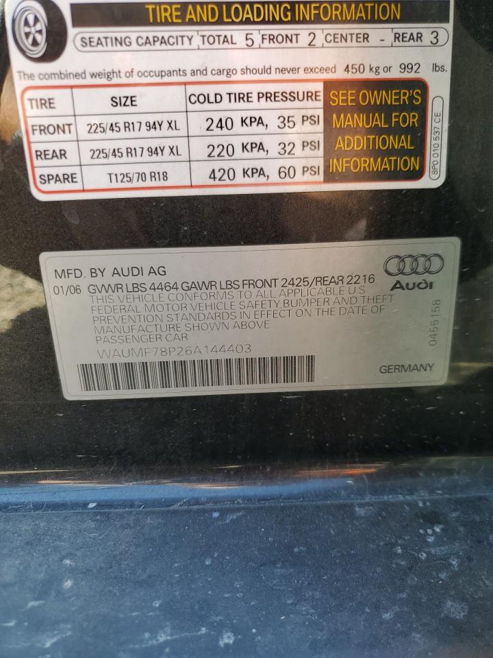2006 AUDI A3