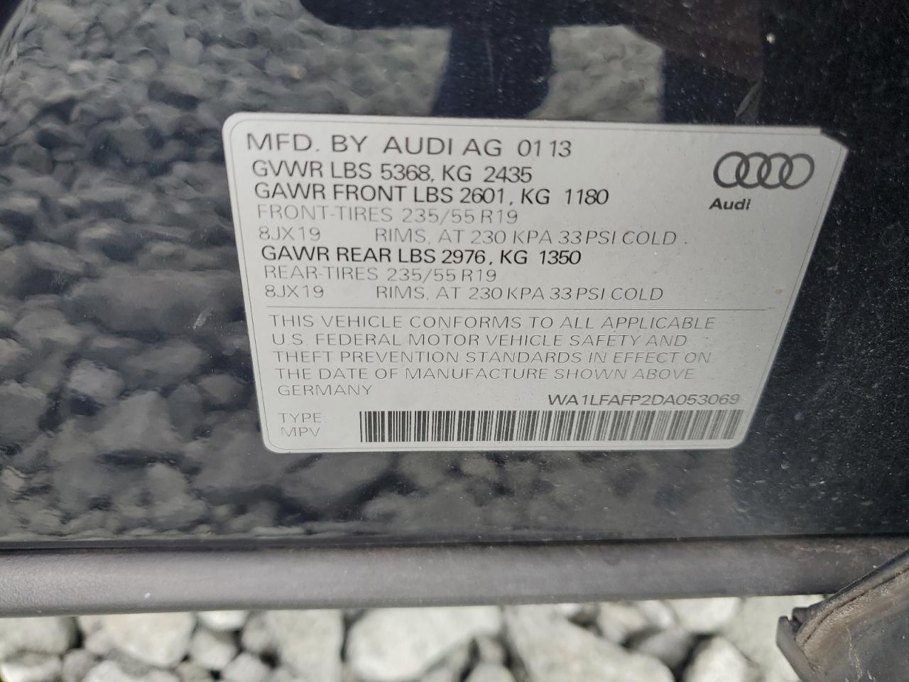 2013 AUDI Q5