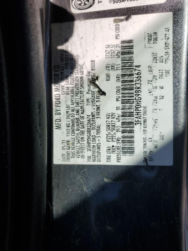 2011 FORD FUSION